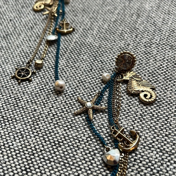 Y2K Vintage Betsey Johnson Nautical Theme Earrings Circa 2007 - Picture 9 of 17